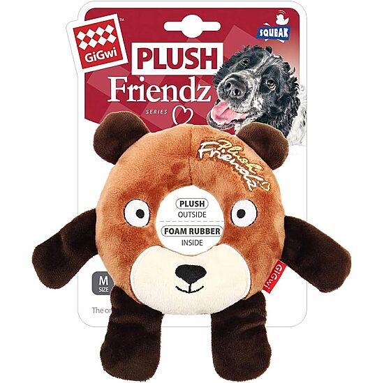 Gigwi 6239 Plush Friendz Simit Ayı Oyuncak Sesli Peluş - 1