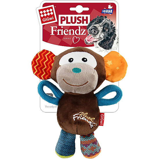 Gigwi 6286 Plush Friendz Sesli Maymun Peluş Köpek Oyuncak - 1