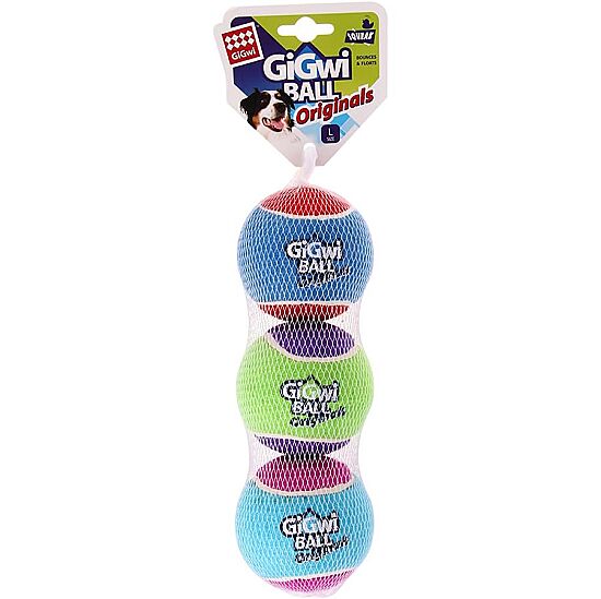 Gigwi 6290 Gigwi Ball Köpek Oyuncağı Tenis Topu 3 lü Large - 1