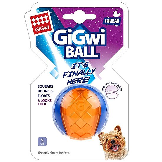 Gigwi 6294 Ball Sert Top Köpek Oyuncağı Şeffaf Renkli 5 Cm - 1