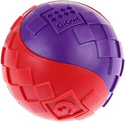 Gigwi 6296 Ball Sert Top Köpek Oyuncağı Kırmızı-Mor 6 Cm - 3