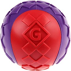 Gigwi 6296 Ball Sert Top Köpek Oyuncağı Kırmızı-Mor 6 Cm - 4