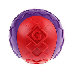 Gigwi 6296 Ball Sert Top Köpek Oyuncağı Kırmızı-Mor 6 Cm - 2