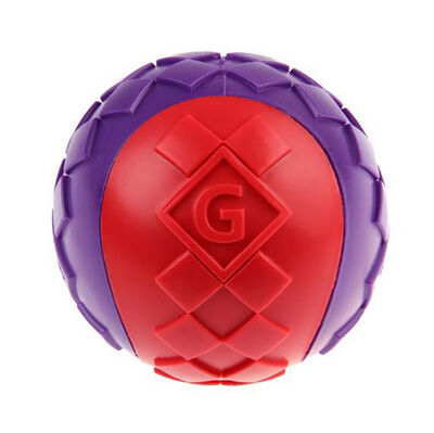 Gigwi 6296 Ball Sert Top Köpek Oyuncağı Kırmızı-Mor 6 Cm - 2