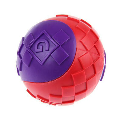 Gigwi 6296 Ball Sert Top Köpek Oyuncağı Kırmızı-Mor 6 Cm - 4