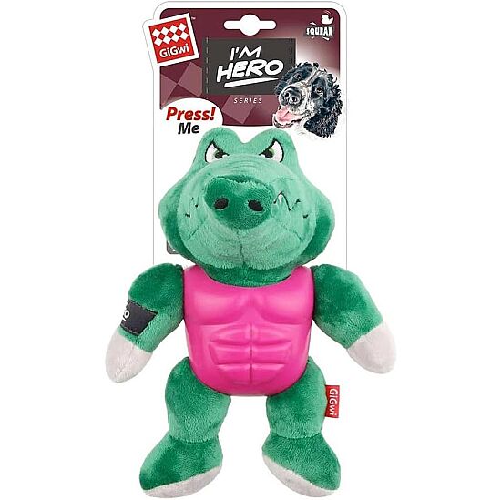 Gigwi 8091 Sesli Süper Kahraman Timsah Peluş Oyuncak - 1