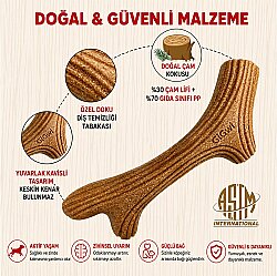 Gigwi 8457 Doğal Ağaç Diş Kaşıma Medium - 2