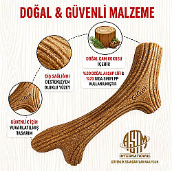 Gigwi 8477 Doğal Ağaç Diş Kaşıma Large - 3