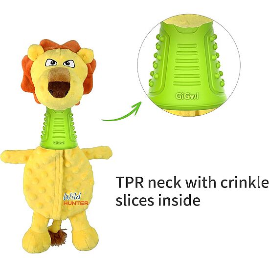 Gigwi 8481 Diş Kaşıyıcılı Aslan Peluş Köpek Oyuncak - 4
