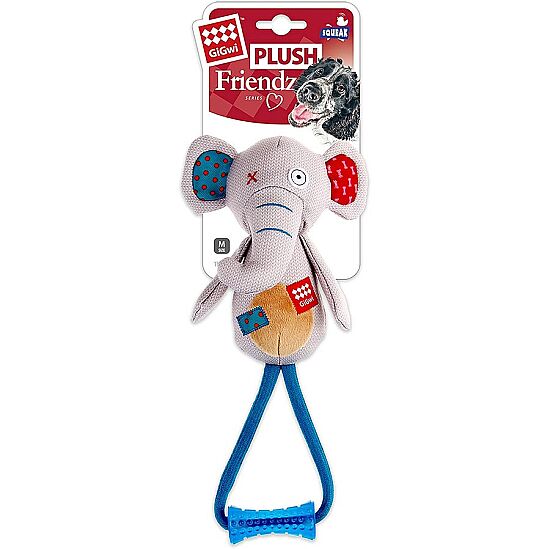 Gigwi 6199 Plush Friendz Diş Kaşıyıcılı Sesli Fil Köpek Oyuncağı - 1