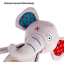 Gigwi 6199 Plush Friendz Diş Kaşıyıcılı Sesli Fil Köpek Oyuncağı - 6