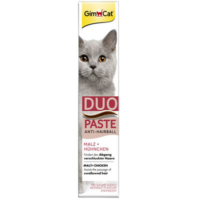 GimCat Anti - Hairball Duo Paste Tavuklu Malt Kedi Macunu 50 Gr
