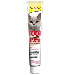 GimCat - GimCat Anti - Hairball Duo Paste Tavuklu Malt Kedi Macunu 50 Gr