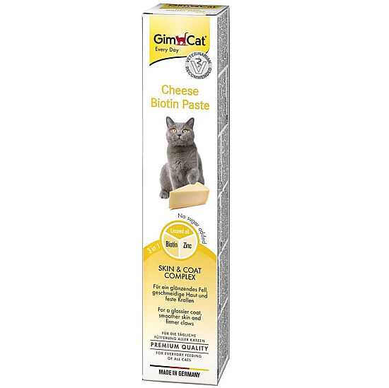 GimCat Cheese Biotin Tüy Sağlığı Kedi Peynirli Paste Macunu 50 Gr - 4