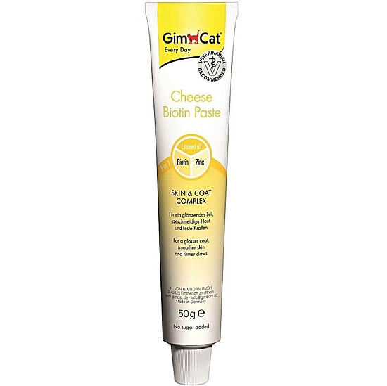 GimCat Cheese Biotin Tüy Sağlığı Kedi Peynirli Paste Macunu 50 Gr - 1