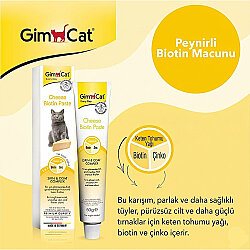 GimCat Cheese Biotin Tüy Sağlığı Kedi Peynirli Paste Macunu 50 Gr - 3