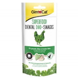 Gimcat Dental Duo Snacks Tavuk Maydanoz ve Nane Kedi Ödülü 40 Gr - GimCat
