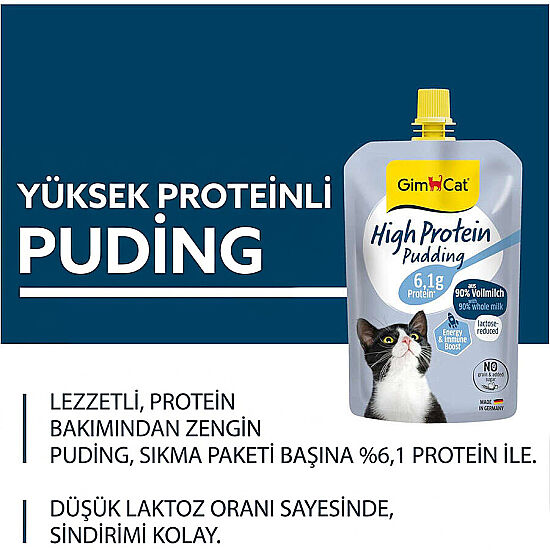 Gimcat High Protein (Yüksek Proteinli) Puding 100 Gr - 3
