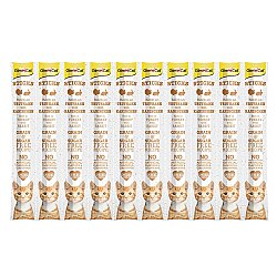Gimcat Hindi ve Tavşan Etli Tahılsız Kedi Ödül Çubukları 10 Parça 5 Gr x 10 Adet (50 Gr) - GimCat