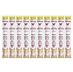 Gimcat Kümes Hayvanlı Tahılsız Kedi Ödül Çubukları 10 Parça 5 Gr x 10 Adet (50 Gr) - GimCat