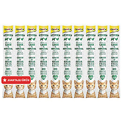 Gimcat Kuzu ve Tavuklu Tahılsız Kedi Ödül Çubukları 10 Parça 5 Gr x 10 Adet (50 Gr) - GimCat