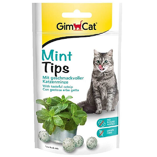 Gimcat Mint Tips Tahılsız Kedi Ödülü 40 Gr - 1