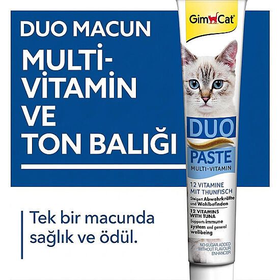 GimCat Multi Vitamin Duo Paste Ton Balıklı Kedi Macunu 50 Gr - 2