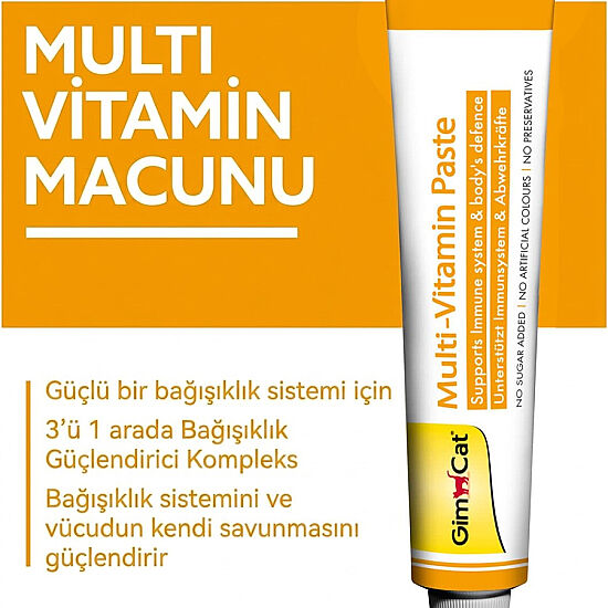 GimCat Multi Vitamin Paste Kedi Macunu 20 Gr - 3