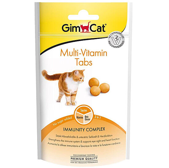 Gimcat Multi Vitamin Tabs Kedi Ödül Tableti 40 Gr - 1
