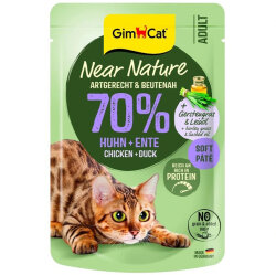 Gimcat Near Nature Pouch Tavuk ve Ördek Etli Kedi Yaş Maması 85 Gr - GimCat