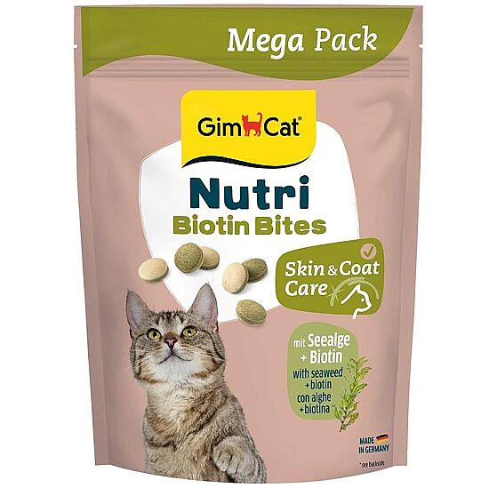 Gimcat Nutri Biotin Bites Deniz Yosunlu Kedi Ödülü 425 Gr - Mega Boy - 1