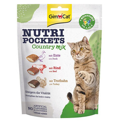 GimCat - Gimcat Nutripockets Country Mix Multivitamin Kedi Ödülü 150 Gr