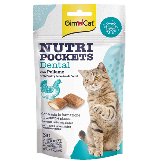 Gimcat Nutripockets Dental Diş Sağlığı Kedi Ödülü 60 Gr - 1