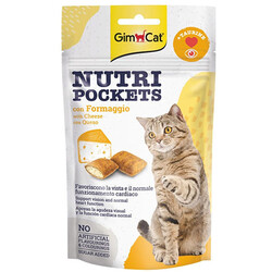 GimCat - Gimcat Nutripockets Kedi Ödülü Peynir Taurin 60 Gr