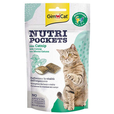 Gimcat Nutripockets Kedi Otu & Multivitamin Kedi Ödülü 60 Gr