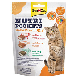 GimCat - Gimcat Nutripockets Malt Multivitamin Mix Kedi Ödülü 150 Gr