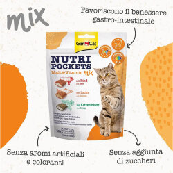 Gimcat Nutripockets Malt Multivitamin Mix Kedi Ödülü 150 Gr - GimCat (1)