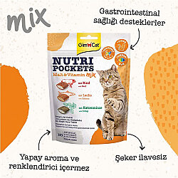 Gimcat Nutripockets Malt Multivitamin Mix Kedi Ödülü 150 Gr - GimCat (1)