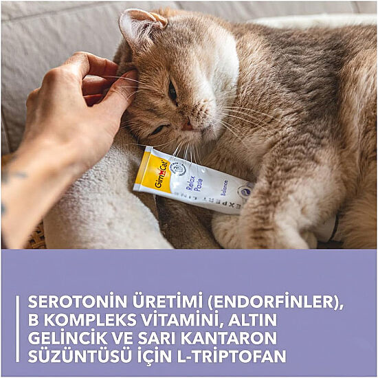 GimCat Relax Paste Kedi Sakinleştirici Paste Macunu 50 Gr - 4