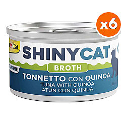 GimCat ShinyCat Broth Kinoalı Ton Balığı Kedi Konservesi 70 Gr x 6 Adet - GimCat