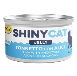 GimCat ShinyCat Jelly Ançuezli Ton Balığı Jöleli Kedi Konservesi 70 Gr - GimCat