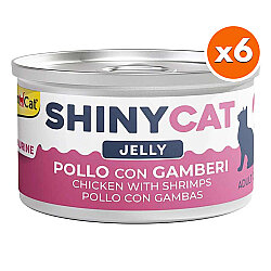 GimCat ShinyCat Jelly Karidesli Tavuk Jöleli Kedi Konservesi 70 Gr x 6 Adet - GimCat