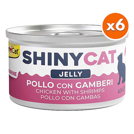 GimCat ShinyCat Jelly Karidesli Tavuk Jöleli Kedi Konservesi 70 Gr x 6 Adet - 1