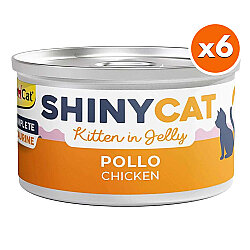 GimCat ShinyCat Jelly Kitten Tavuklu Jöleli Yavru Kedi Konservesi 70 Gr x 6 Adet - GimCat