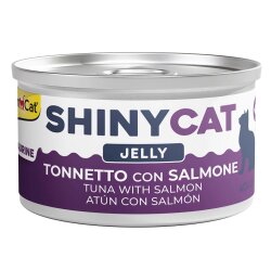 GimCat ShinyCat Jelly Somon Balıklı Ton Balığı Jöleli Kedi Konservesi 70 Gr - GimCat