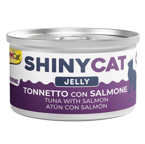 GimCat ShinyCat Jelly Somon Balıklı Ton Balığı Jöleli Kedi Konservesi 70 Gr x 6 Adet - 2
