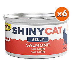 GimCat ShinyCat Jelly Somonlu Jöleli Kedi Konservesi 70 Gr x 6 Adet - GimCat