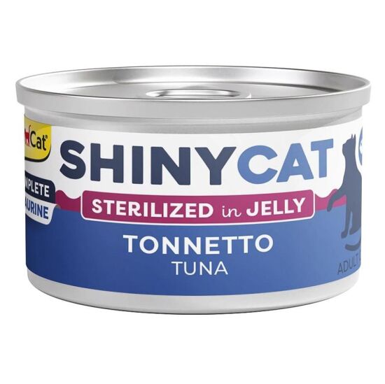 GimCat ShinyCat Jelly Sterilized Ton Balıklı Jöleli Kısırlaştırılmış Kedi Konservesi 70 Gr - 1