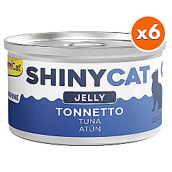 GimCat ShinyCat Jelly Ton Balıklı Jöleli Kedi Konservesi 70 Gr x 6 Adet - GimCat