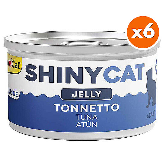 GimCat ShinyCat Jelly Ton Balıklı Jöleli Kedi Konservesi 70 Gr x 6 Adet - 1
